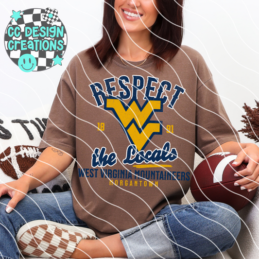 Respect The Locals West Virginia PNG Digital Download