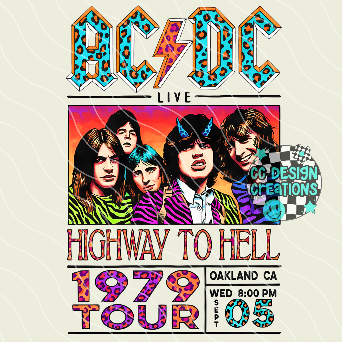 ACDC Wild PNG Digital Download