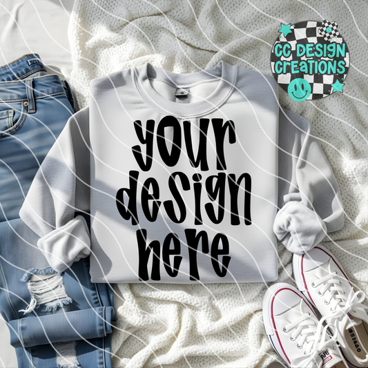 Ash Gray Sweatshirt Mock