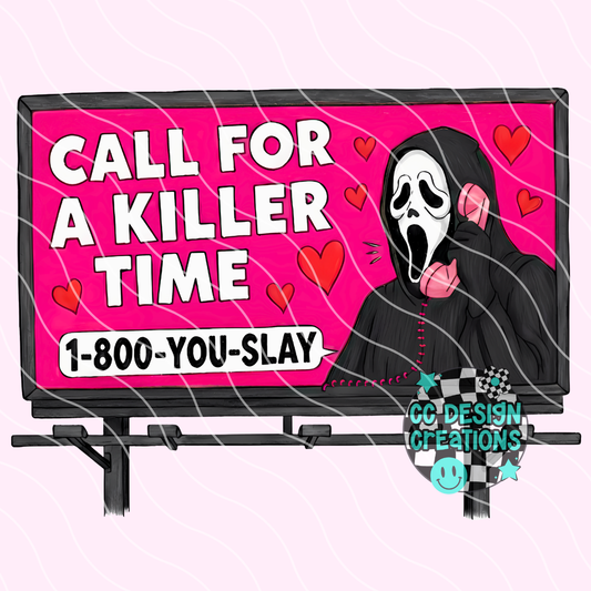 Call For A Killer Time PNG Digital Download