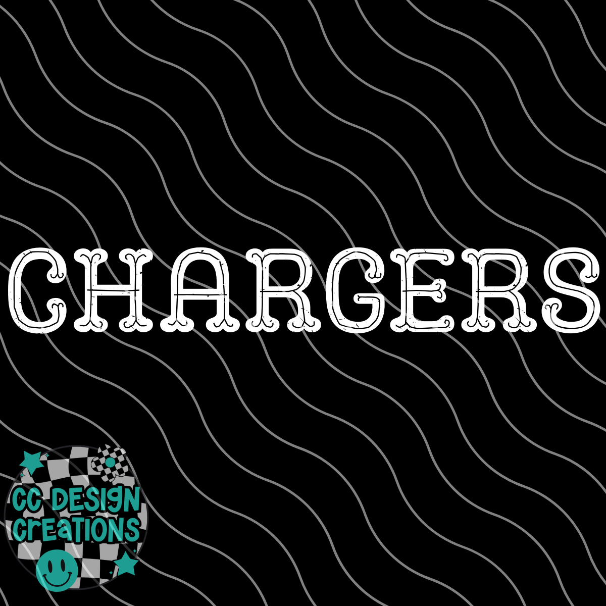Chargers Western PNG Digital Download