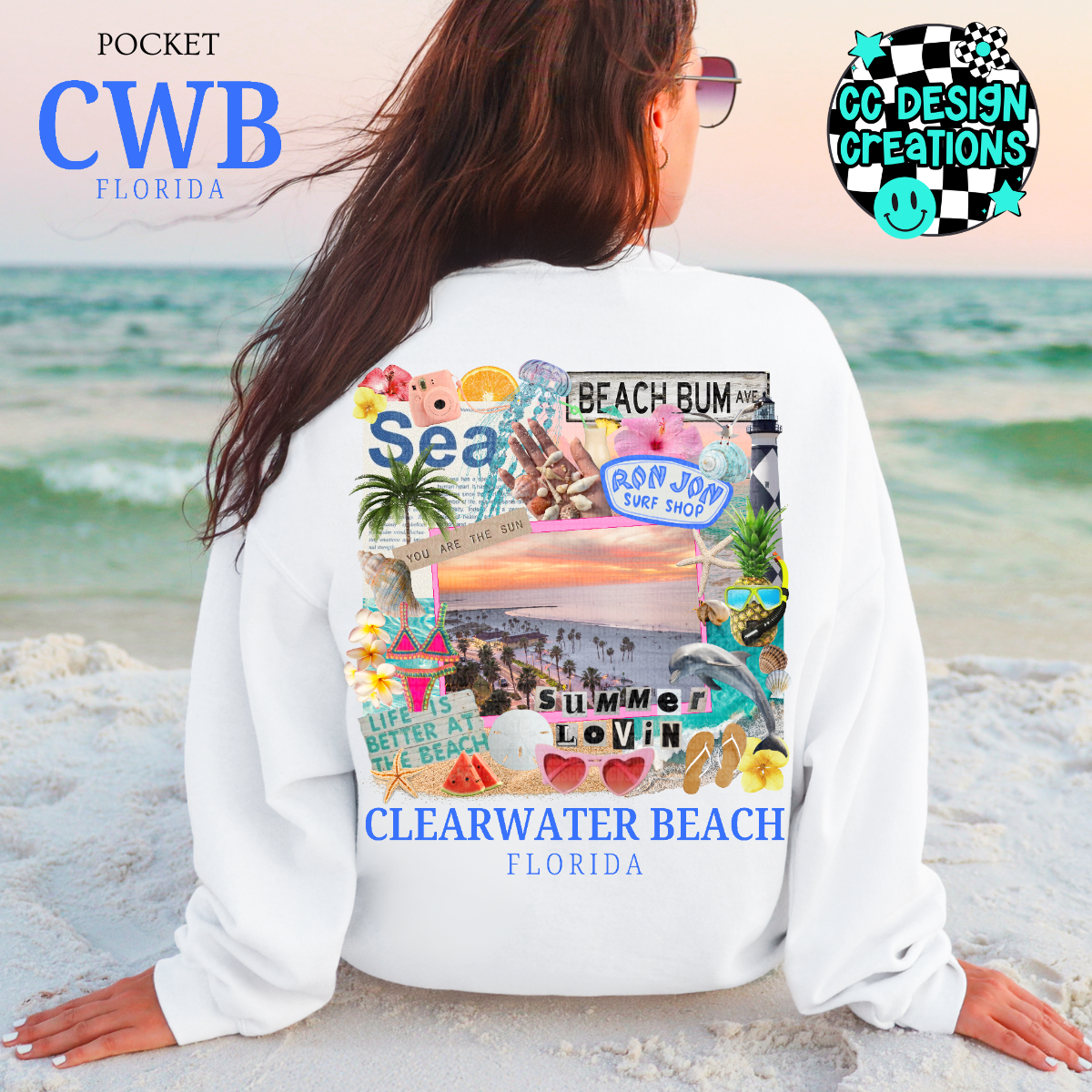 Summer Lovin Clearwater Beach PNG Digital Download