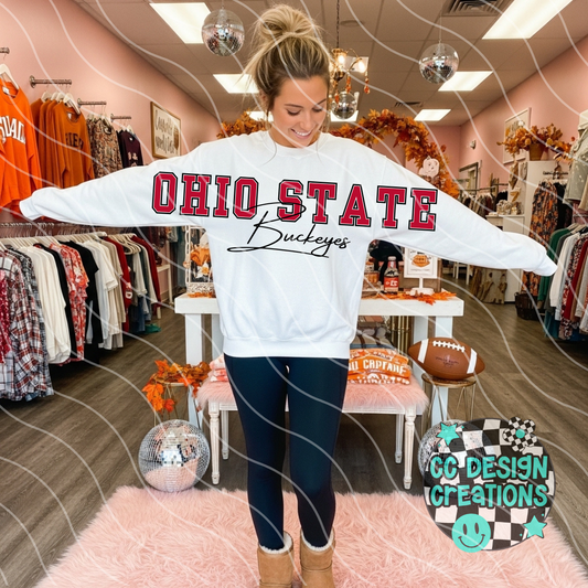 Ohio Jumbo Football PNG Digital Download