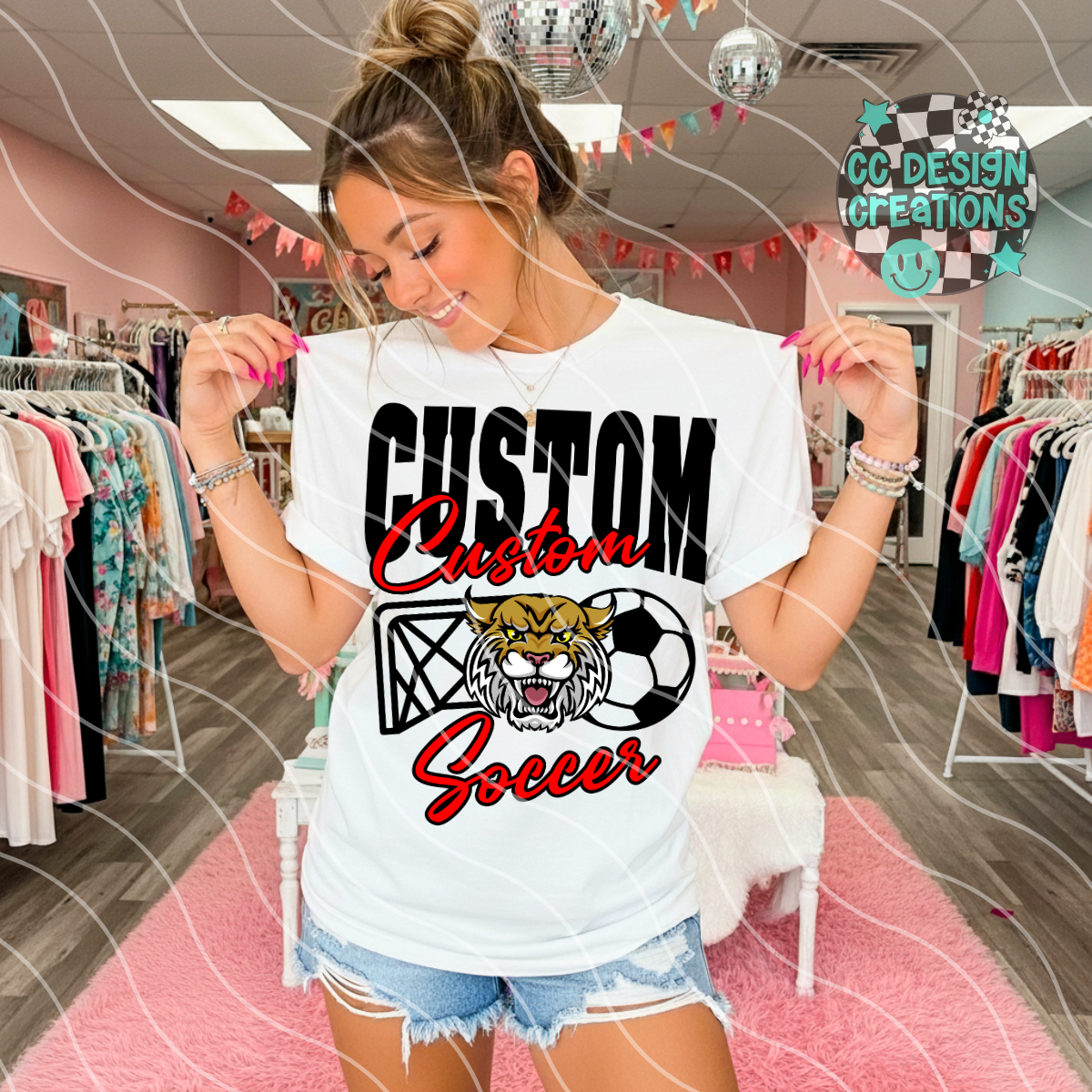 CUSTOM Soccer Mascot PNG Digital Download