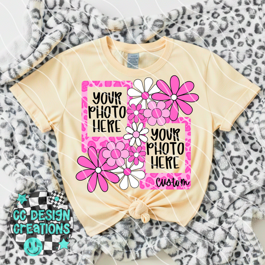 CUSTOM Mother's Day Photos Pink PNG Digital Download