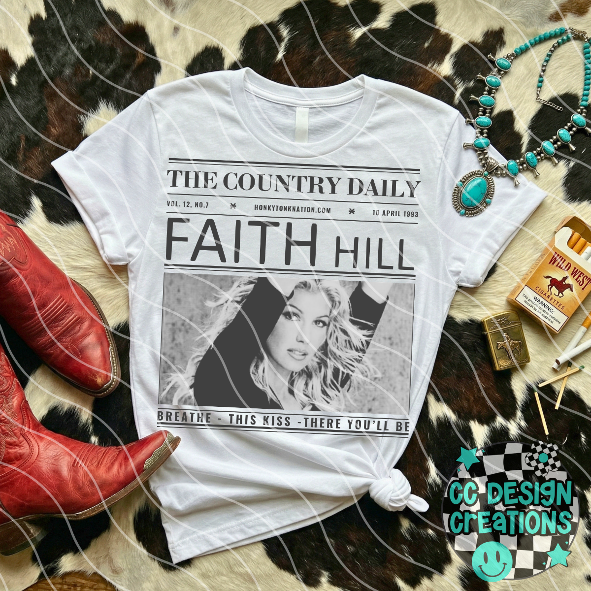 Country Newspaper Faith Hi ll PNG Digital Download