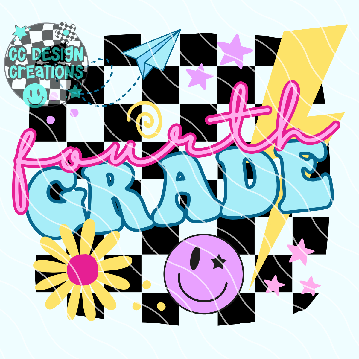 Retro BTS Fourth Grade PNG Digital Download