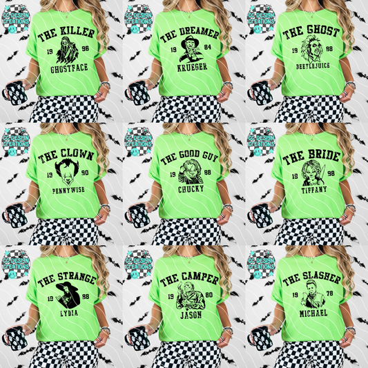 Horror Varsity Bundle PNG Digital Download