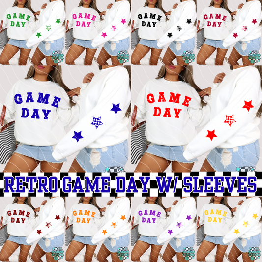 Retro Game Day BUNDLE PNG Digital Download