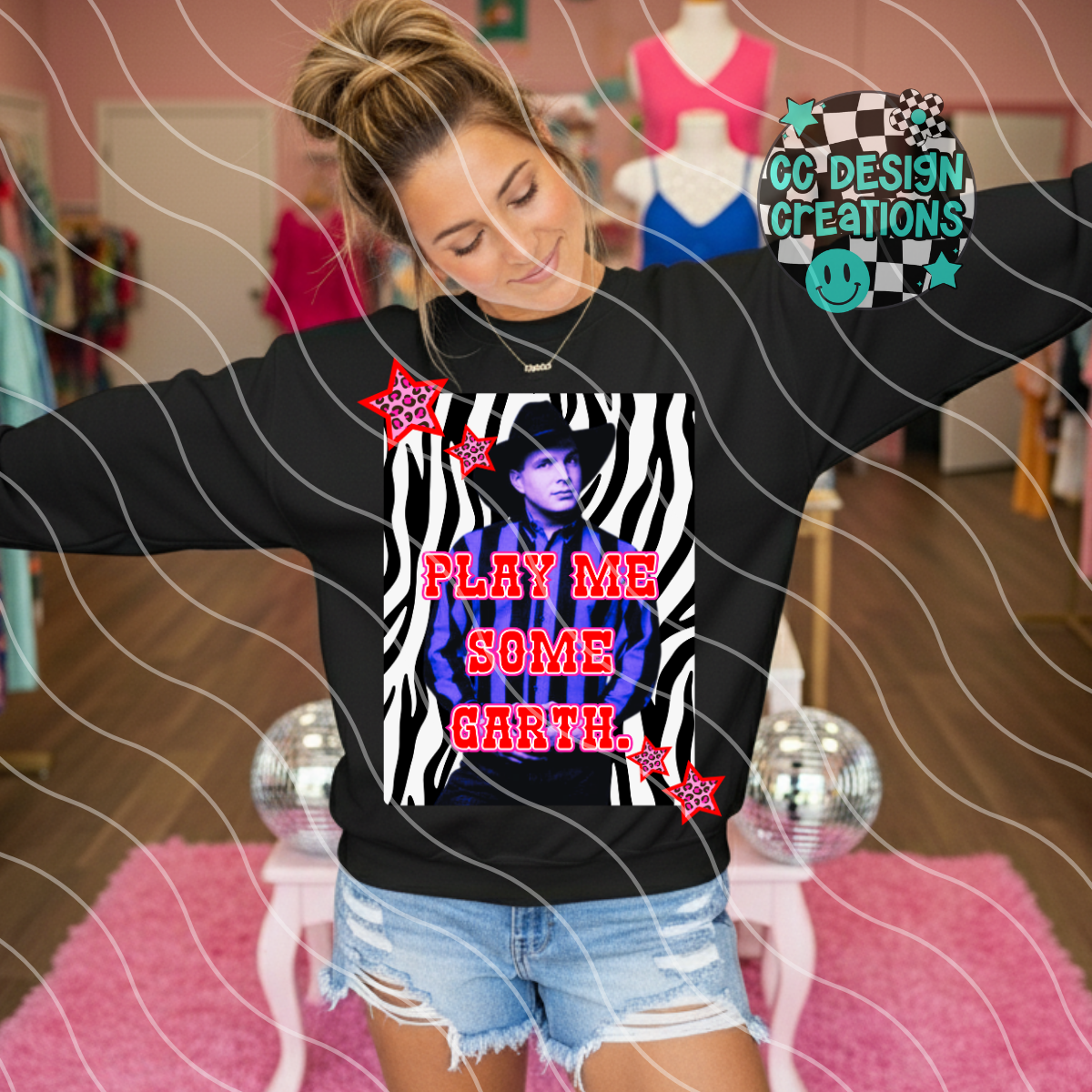 Play Me Some Garth PNG Digital Download