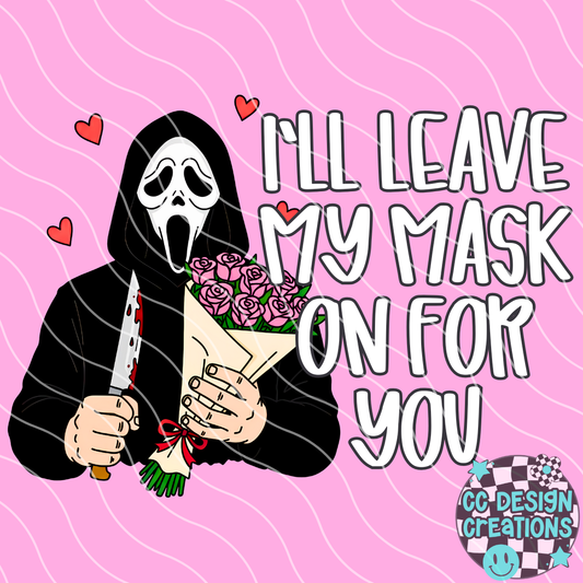 Ghost face Mask PNG Digital Download