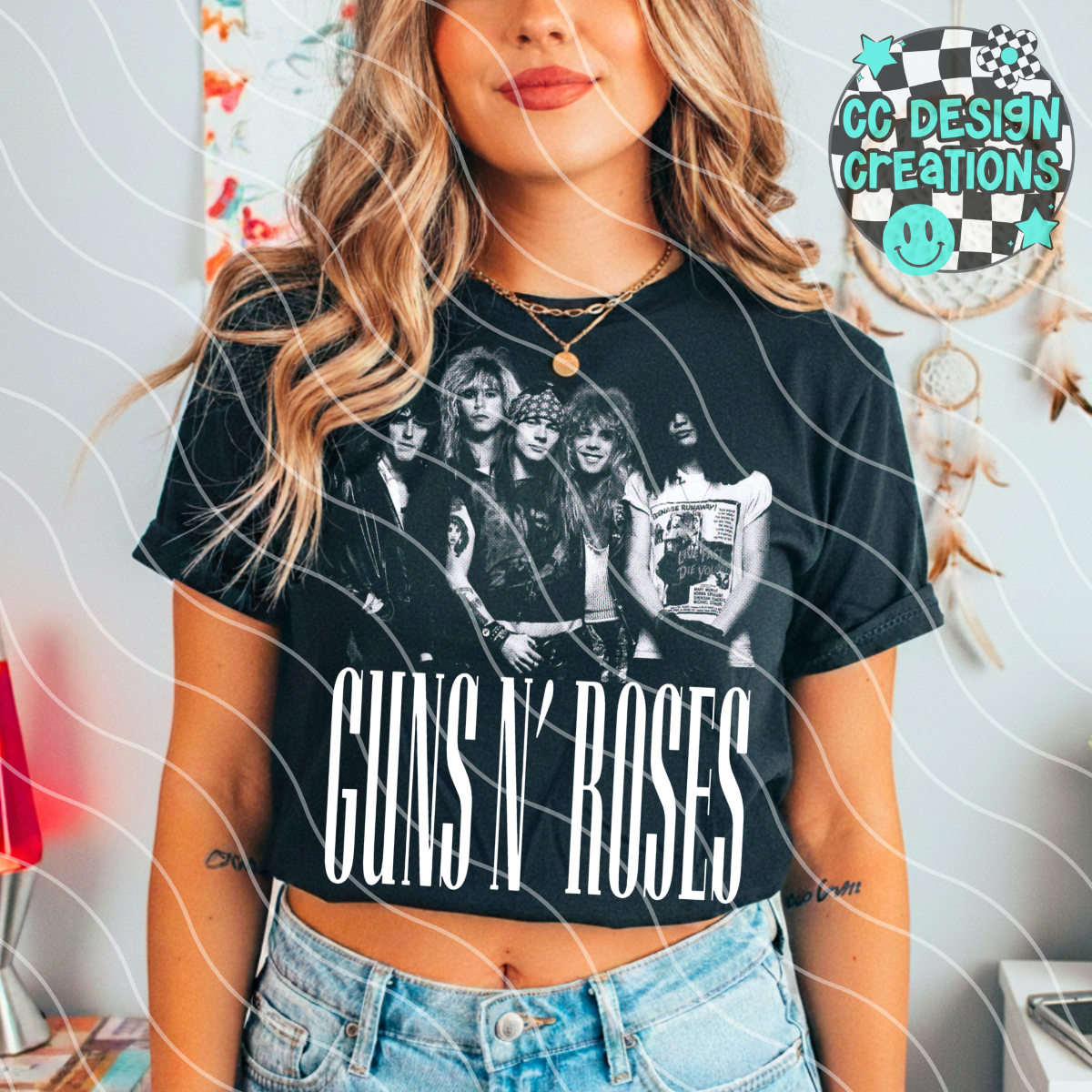 GU NSN ROS ES Halftone PNG Digital Download