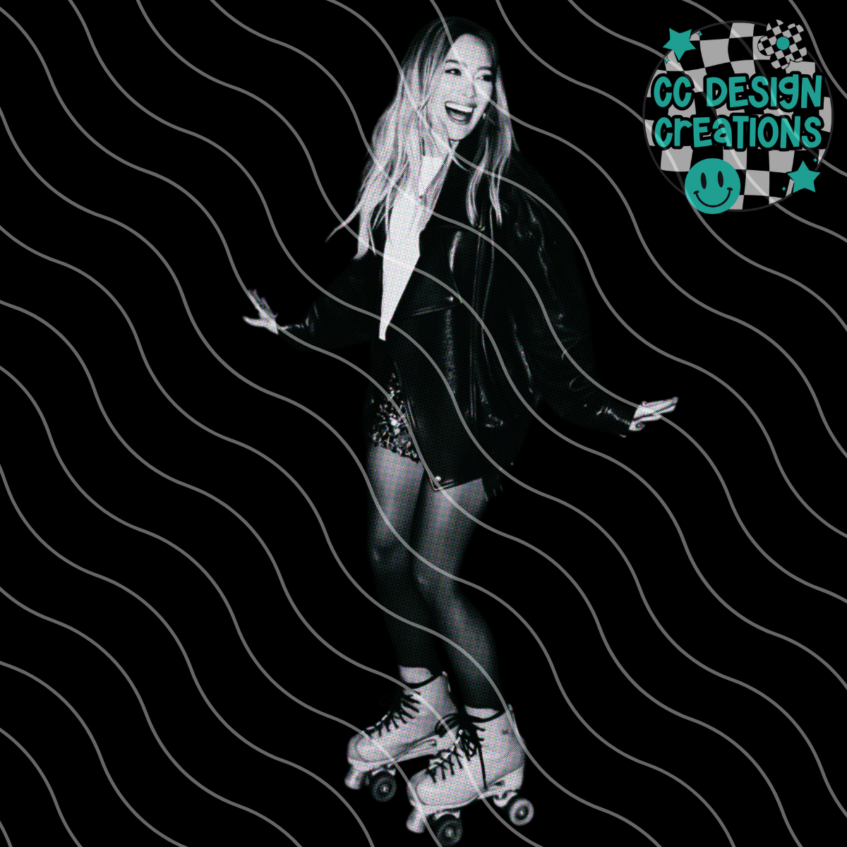 Hilary Duff Halftone PNG Digital Download