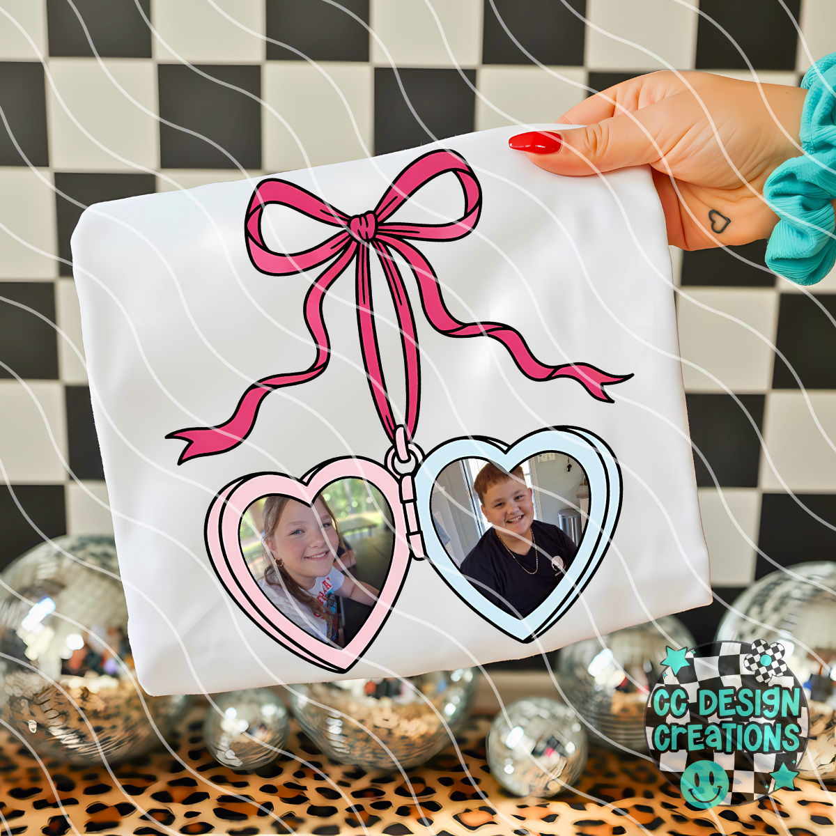 CUSTOM Heart Locket Boy & Girl PNG Digital Download