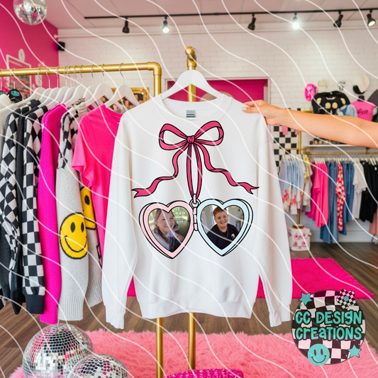 CUSTOM Heart Locket Boy & Girl PNG Digital Download