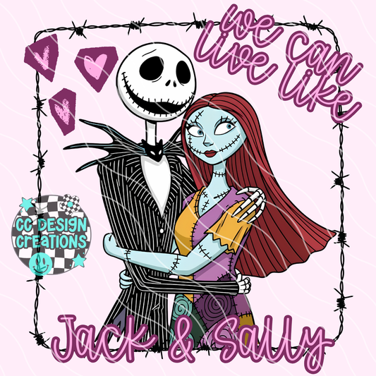 Jack & Sally PNG Digital Download