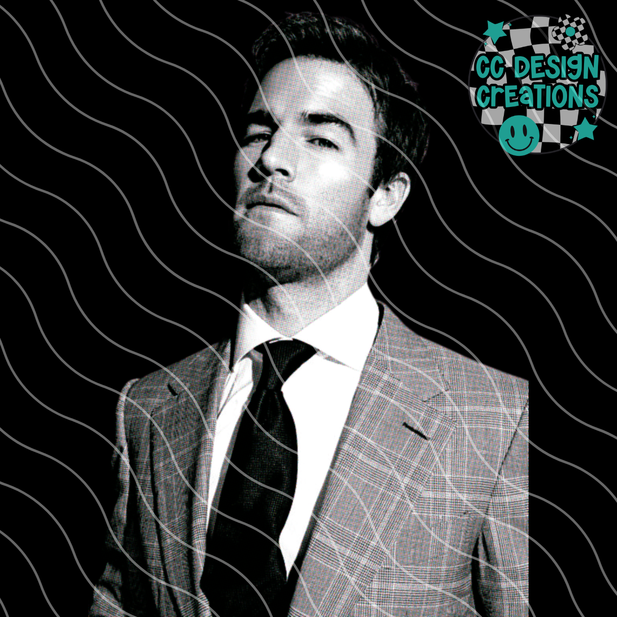 James Dawsons Creek Halftone PNG Digital Download