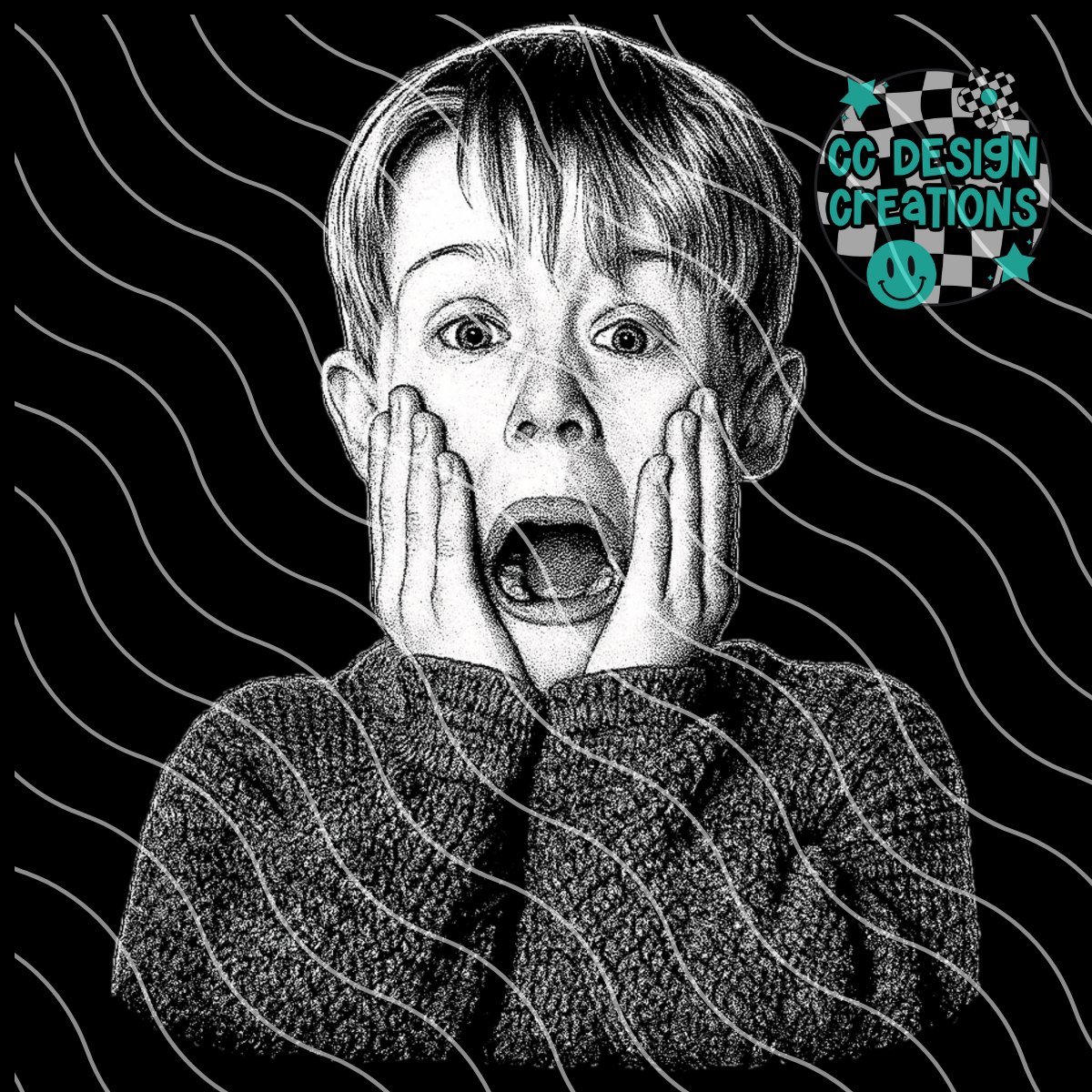 Kevin Sketch PNG Digital Download (Dark Clothing Only)