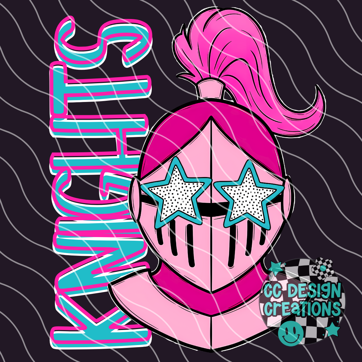 Knights Preppy Mascot PNG Digital Download