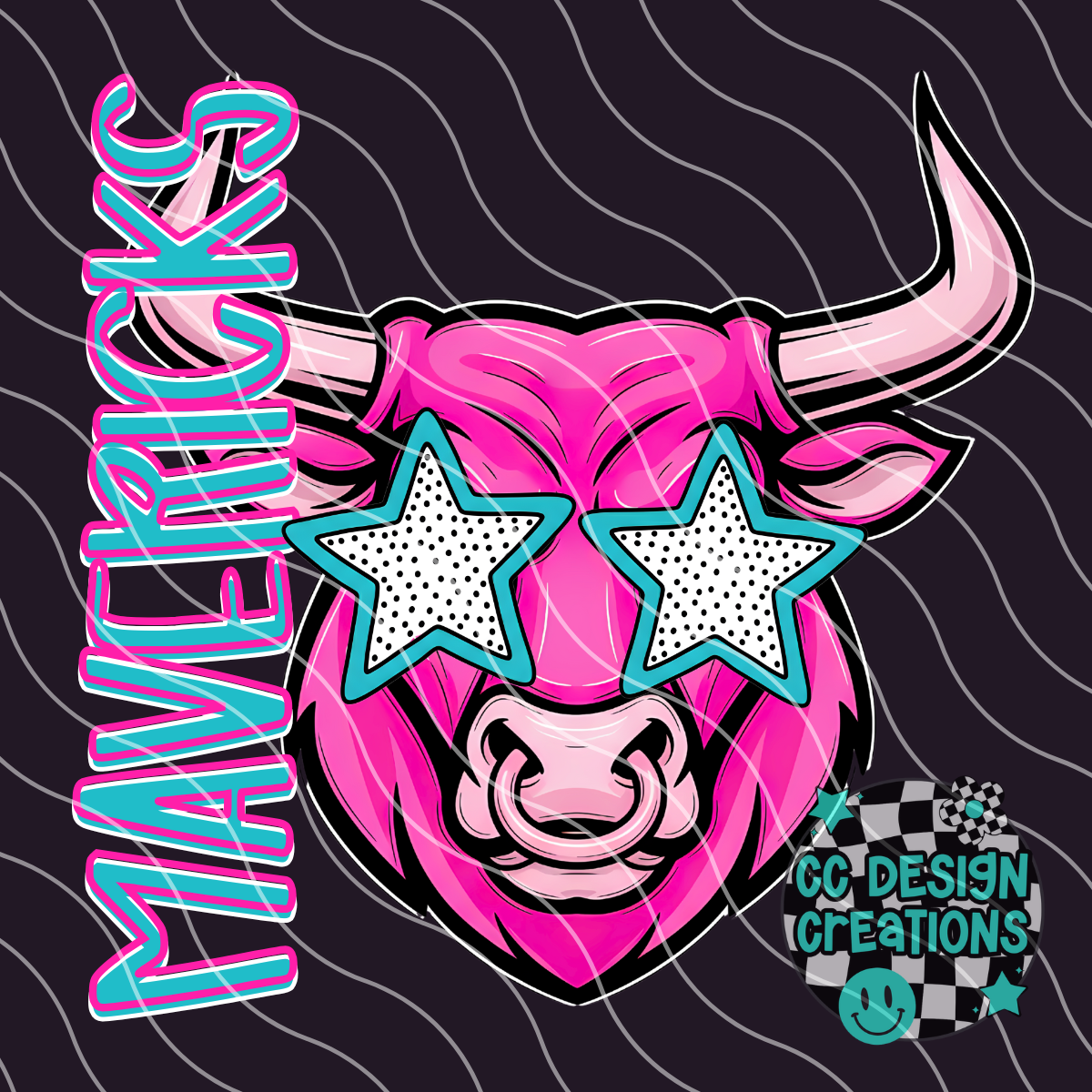 Mavericks Preppy Mascot PNG Digital Download