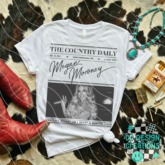 Country Newspaper Megan Mor oney PNG Digital Download