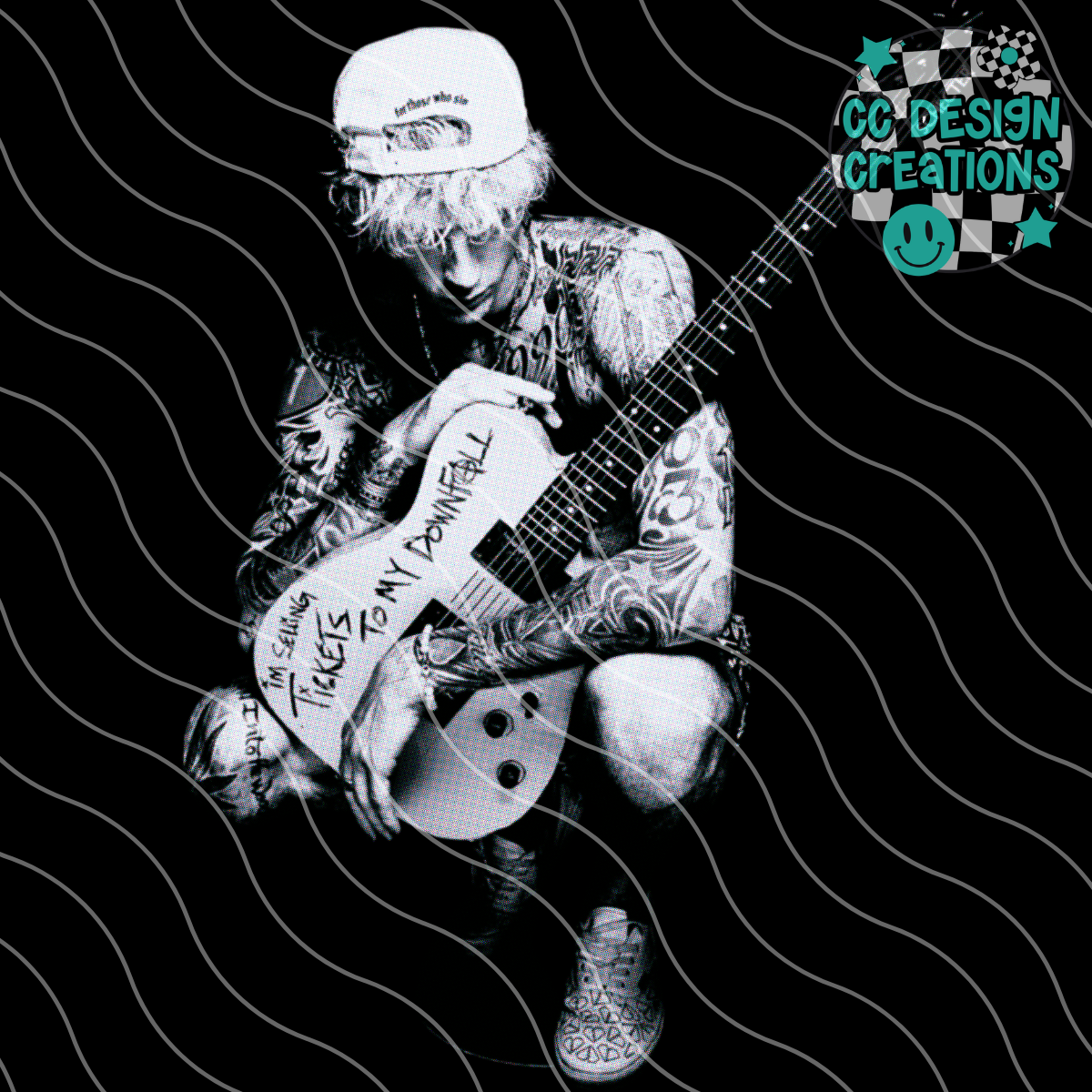 MGK Halftone PNG Digital Download