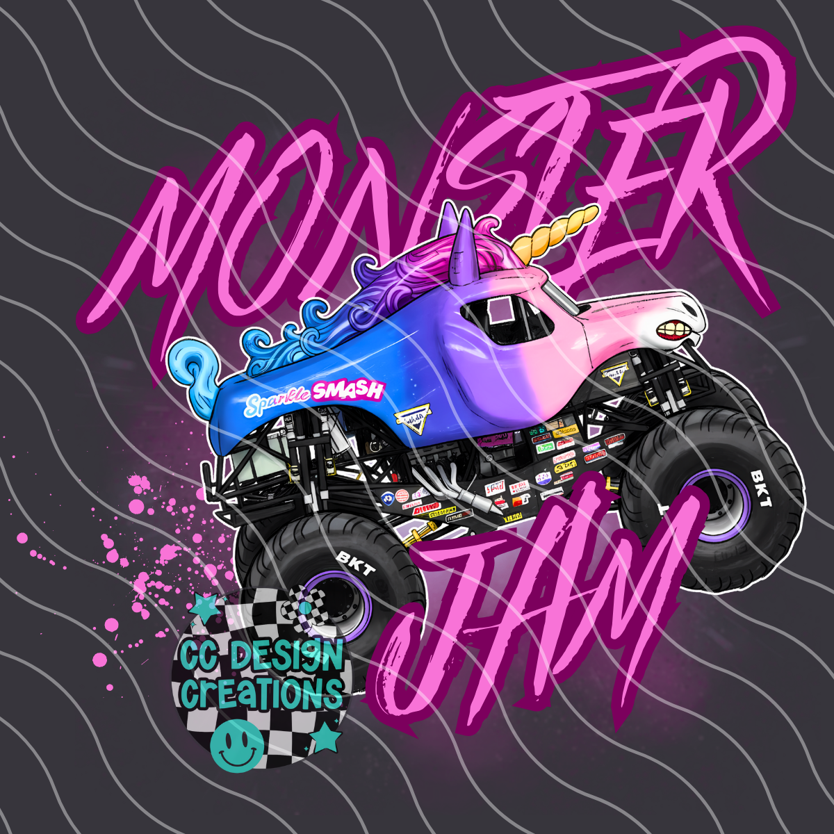 MJ Sparkle Smash PNG Digital Download