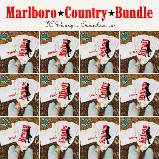 Reds Country Bundle PNG Digital Download (17 Designs w/ Pkts)