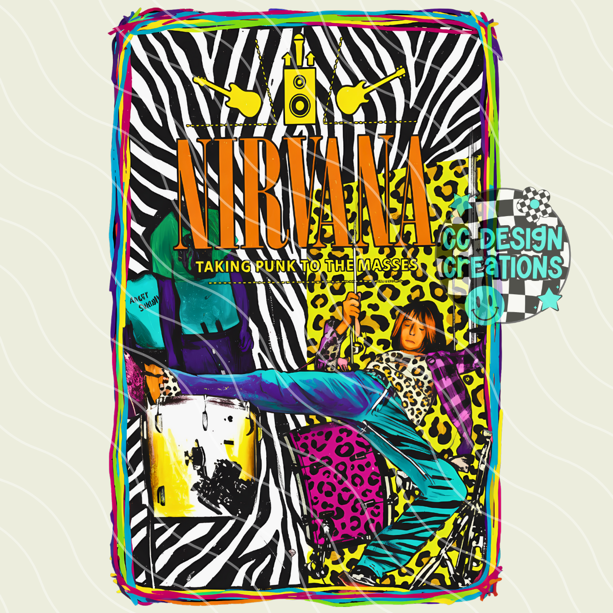 Nirvana Wild PNG Digital Download