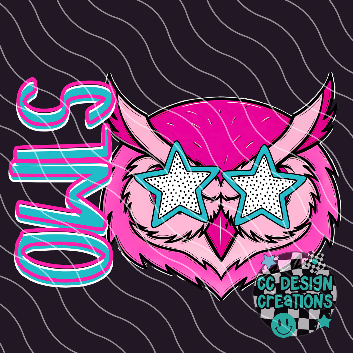 Owls Preppy Mascot PNG Digital Download