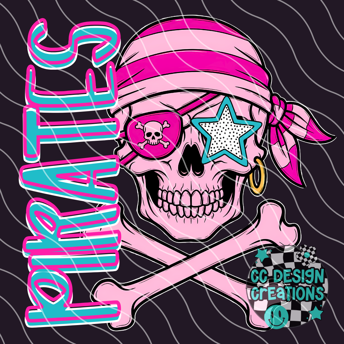 Pirates Preppy Mascot PNG Digital Download