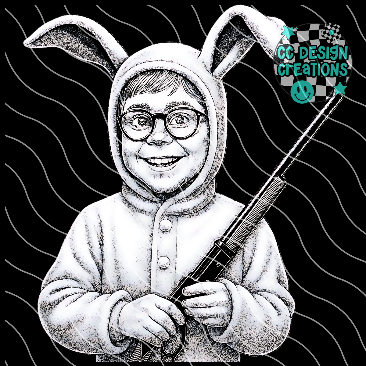 Ralphie Sketch PNG Digital Download (Dark Clothing Only)