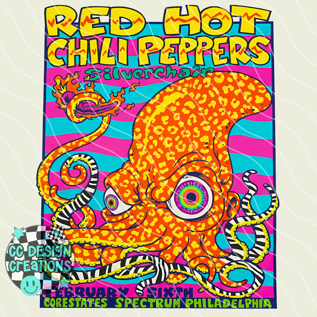 Red Hot Chili Peppers Wild PNG Digital Download