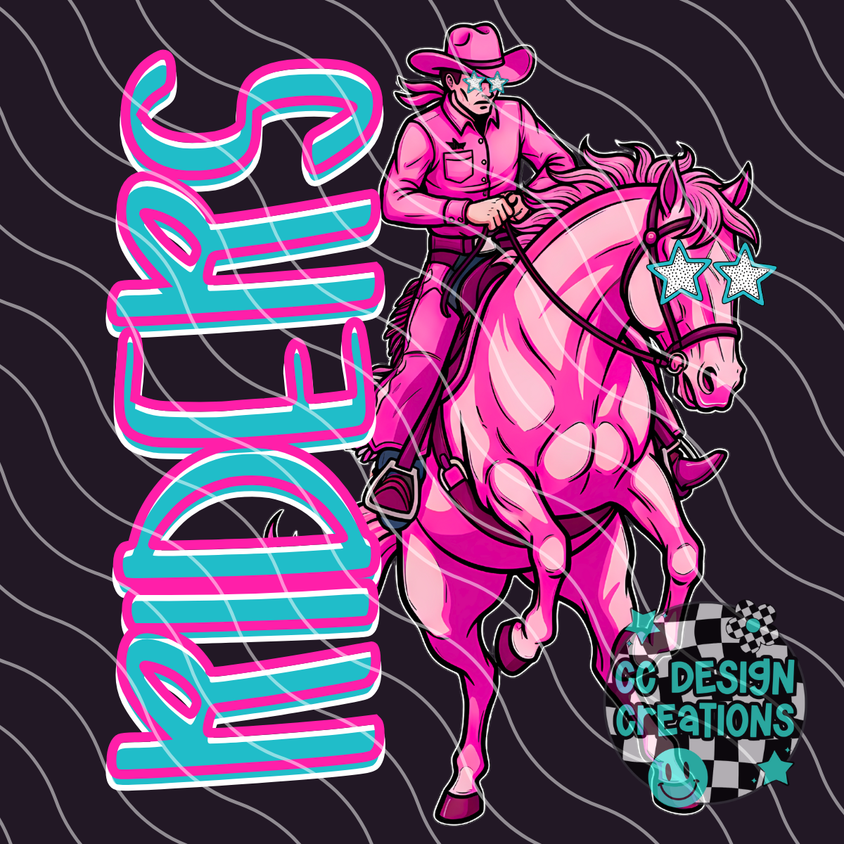 Riders Preppy Mascot PNG Digital Download