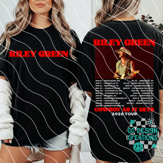 Riley Country Tour 2026 PNG Digital Download
