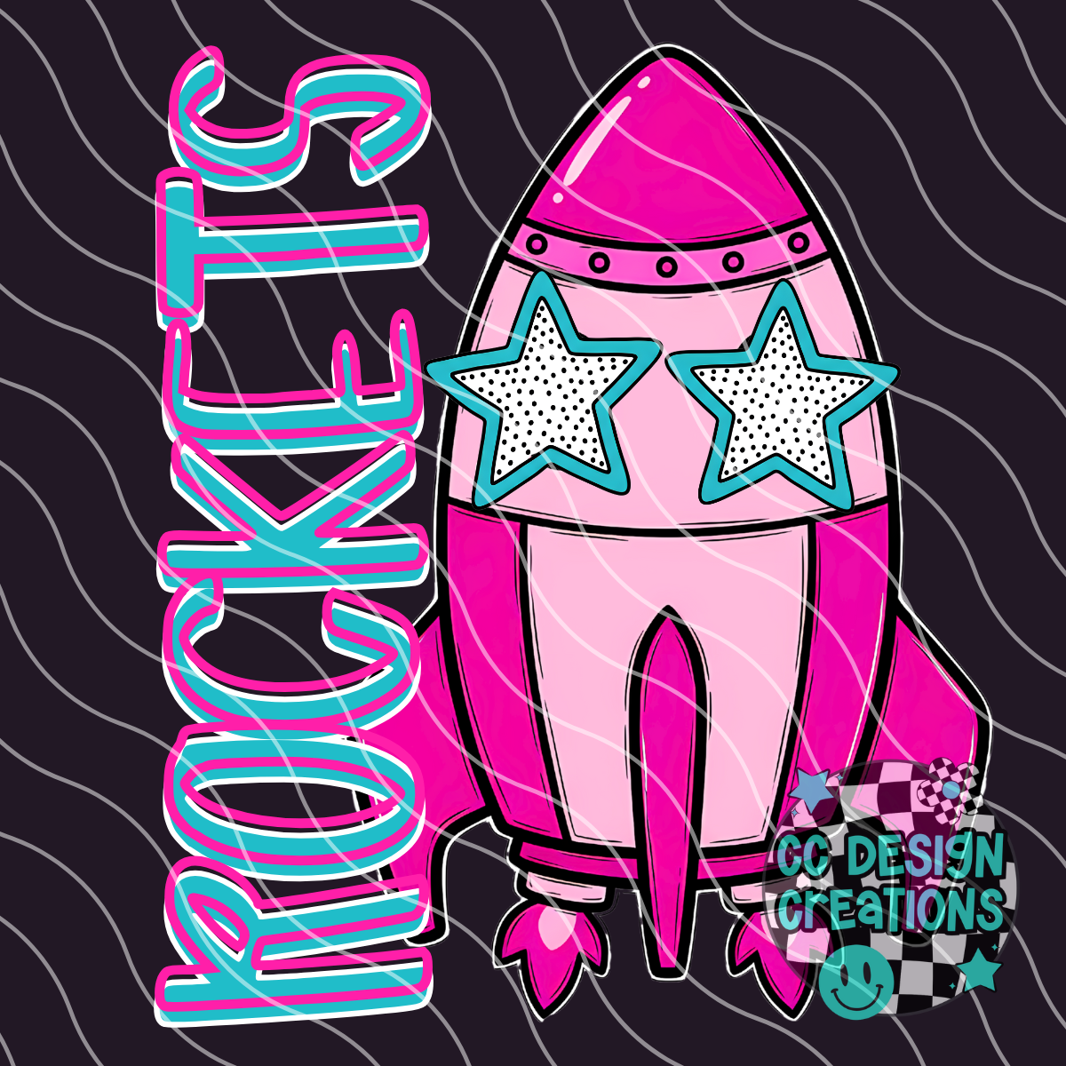 Rockets Preppy Mascot PNG Digital Download