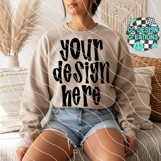 Sand Sweatshirt Boho MOCK