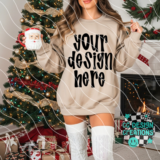 Sand Sweatshirt Christmas Stockings Mock