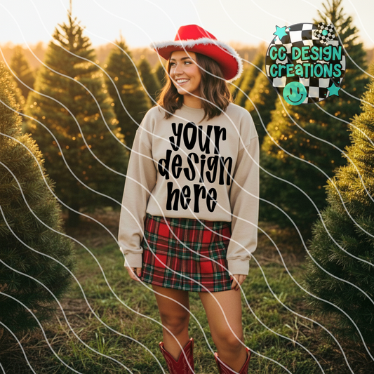 Sand Sweatshirt Tree Farm Mock