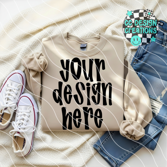 Sand Sweatshirt Mock