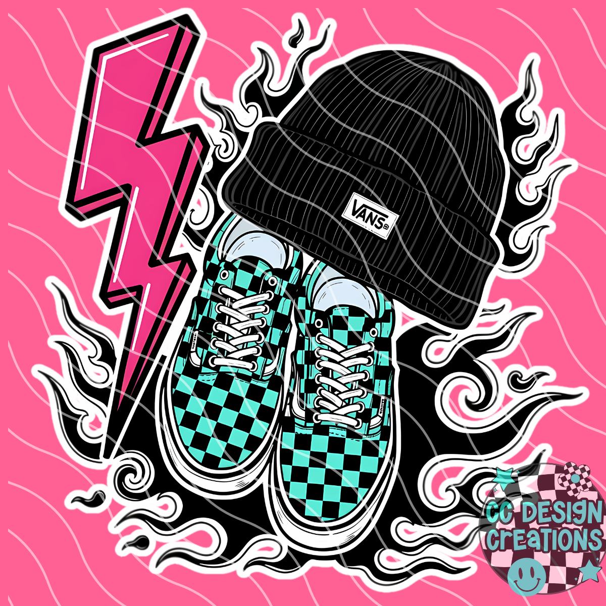 Skater Babe PNG Digital Download