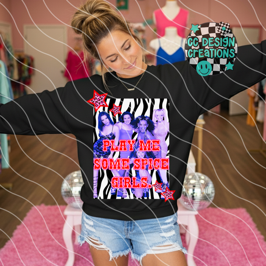 Play Me Some Spice Girls PNG Digital Download