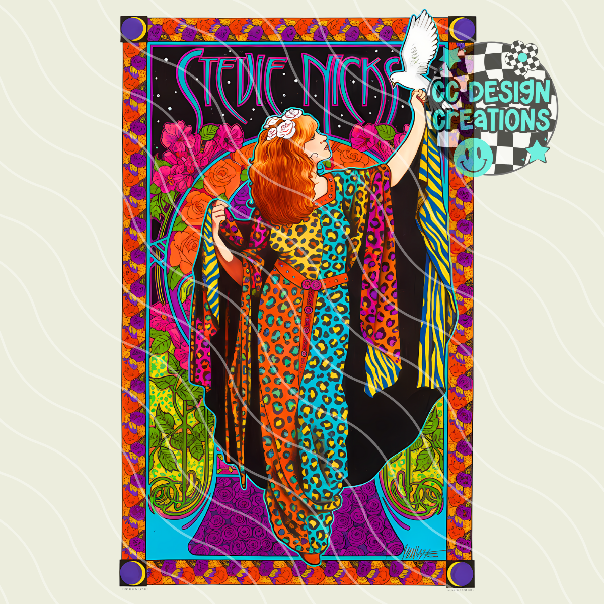 Stevie Nicks Wild PNG Digital Download