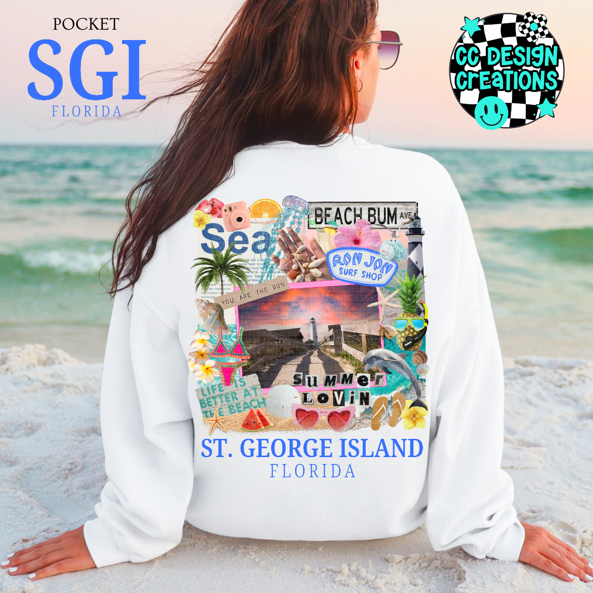 Summer Lovin St George Island PNG Digital Download