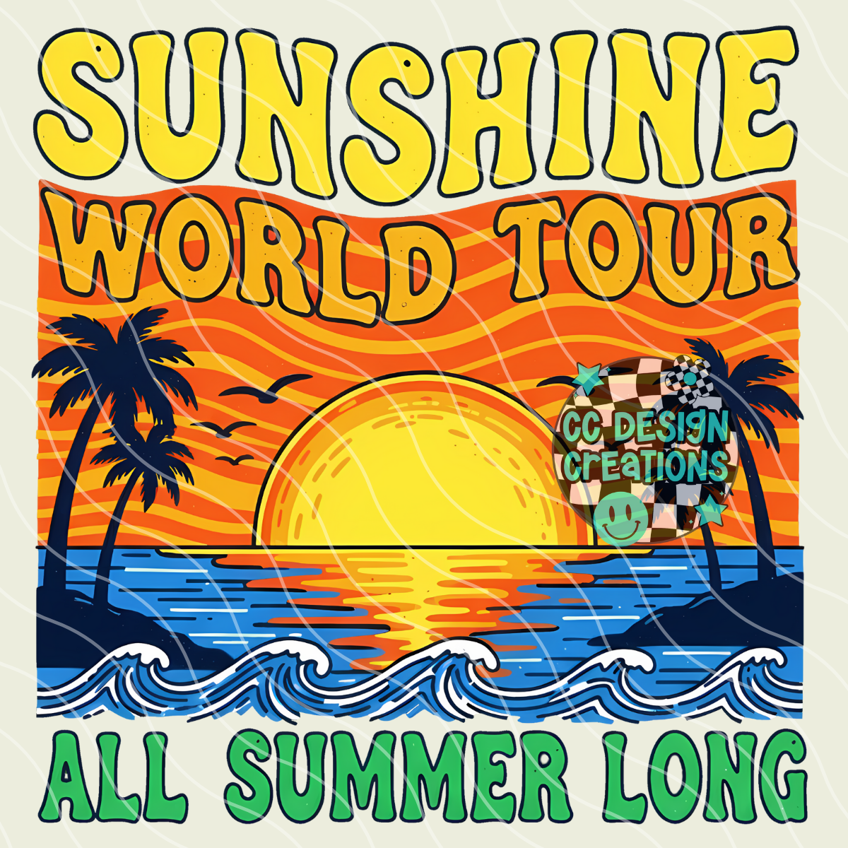 Sunshine World Tour PNG Digital Download
