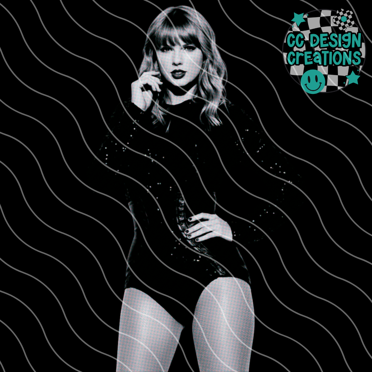 Taylor Halftone PNG Digital Download