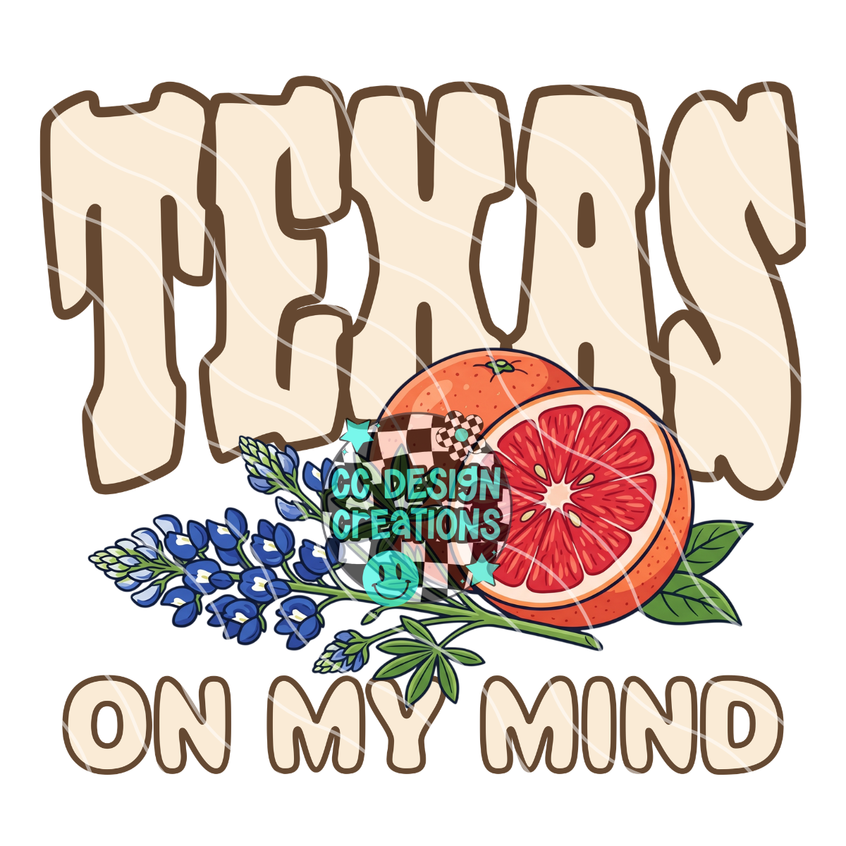 Texas On My Mind PNG Digital Download