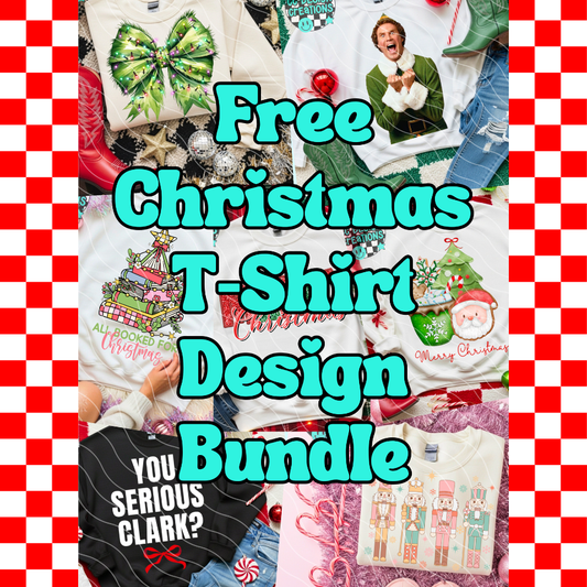 FREE CHRISTMAS DESIGN BUNDLE PNG Digital Download
