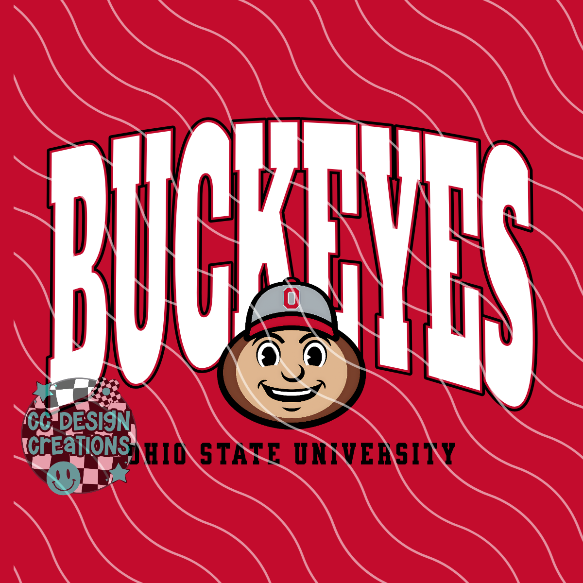Buckeyes Varsity Football PNG Digital Download (2 Files/Distressed Included)