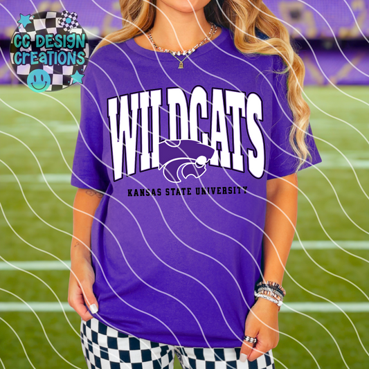 KS Wildcats Varsity Football PNG Digital Download (2 Files/Distressed Included)